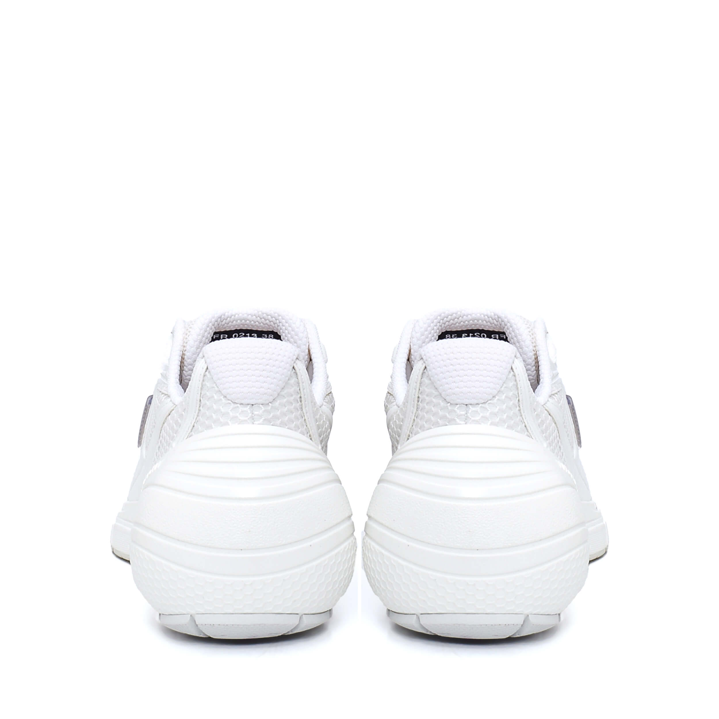 Givenchy - White Perforated Runner Sneakers / 38